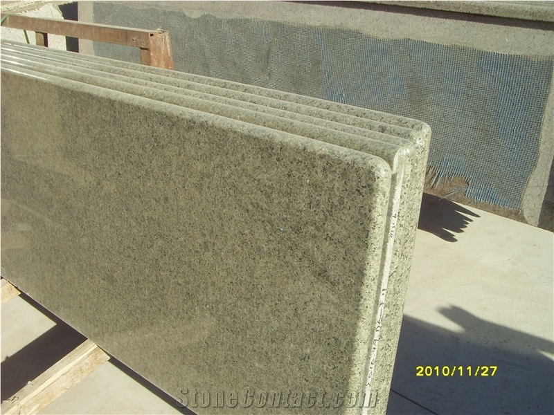 Desert Oasis Granite Cut to Size Countertop for Kitchen, Bar with Full Bullnose, Bevel Edge, China Cheap Green Granite Countertops