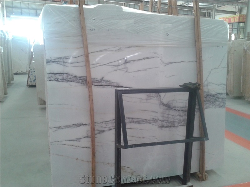 Milas Lilac Marble Polished Slabs & Tiles for Wall and Floor, Turkey White Lilac Marble