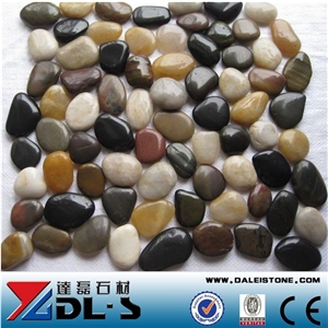 Mixed Color Pebble Stone, Colored River Stone for Landscaping