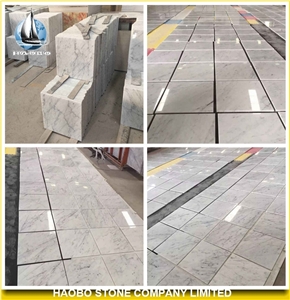 Carrara White Marble Flooring Tiles Italy White Marble Tile & Slab