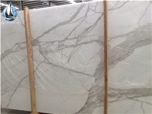 Statuario White Marble Slabs, China White Marble