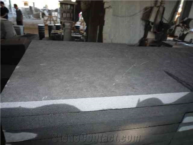 Grey Lava Stone Flamed Tiles, Grey Basalt Slabs & Tiles