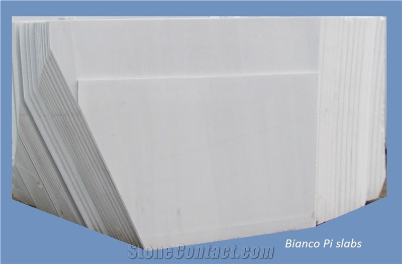 Bianco Pi Marble Tiles & Slabs, White Marble Tiles & Slabs Italy