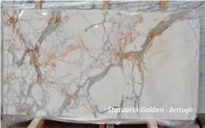 Statuario Golden Slabs, Venatino Betogli Marble Tiles & Slabs, White Marble Tiles & Slabs Italy