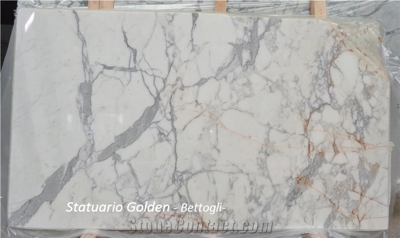Statuario Golden Slabs, Venatino Betogli Marble Tiles & Slabs, White Marble Tiles & Slabs Italy