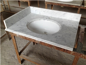 Guangxi White Marble Countertop, White Marble Kitchen Countertops