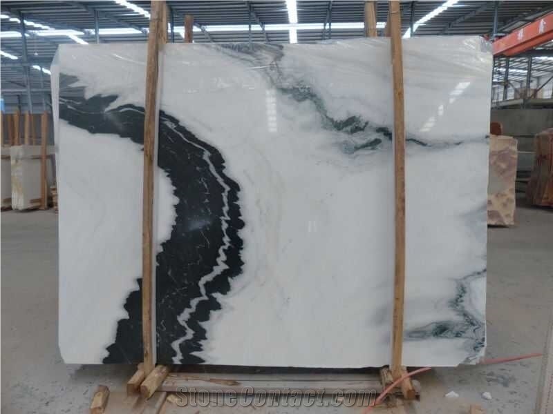Marble Wall;White Marble Tiles;Panda Marmara Marble, China Black Marble