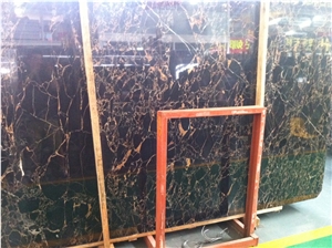Nero Athena Golden Marble Slabs/Tiles for Floor Covering, Interior, Decoration, Indoor Metope, Stage Face Plate, Outdoor, High-Grade Adornment, Lavabo, Quarry Owner