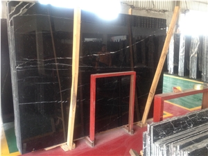 Nero Marquina Marble Slabs/Tiles, Exterior-Interior Wall ,Floor, Wall Capping, New Product,High Quanlity & Reasonable Price