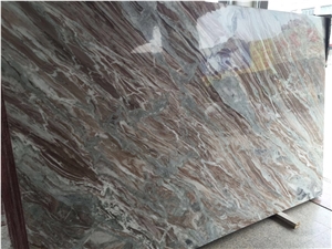 Silver River Marble Slab, Brown Marble Tile/Hot Sale Good Quality China Brown Marble Slab
