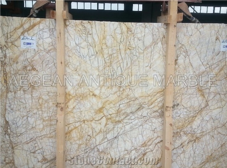 Turkish Golden Spider Marble Slabs & Tiles, Yellow Polished Marble Floor Tiles, Wall Tiles