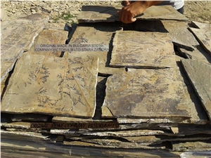 Fossil Stone Landscaping Stones, Flagstones, Dendrites