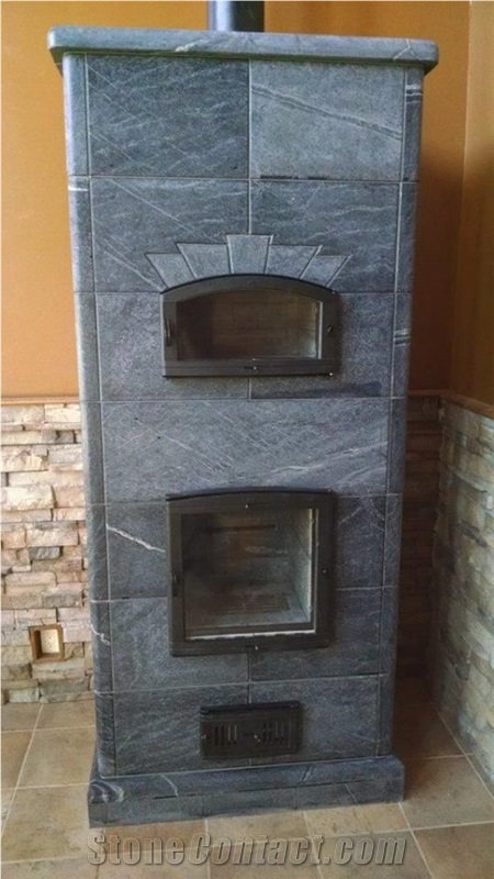 Alberene Church Hill Soapstone Masonry Heaters, Grey Soapstone Fireplace United States