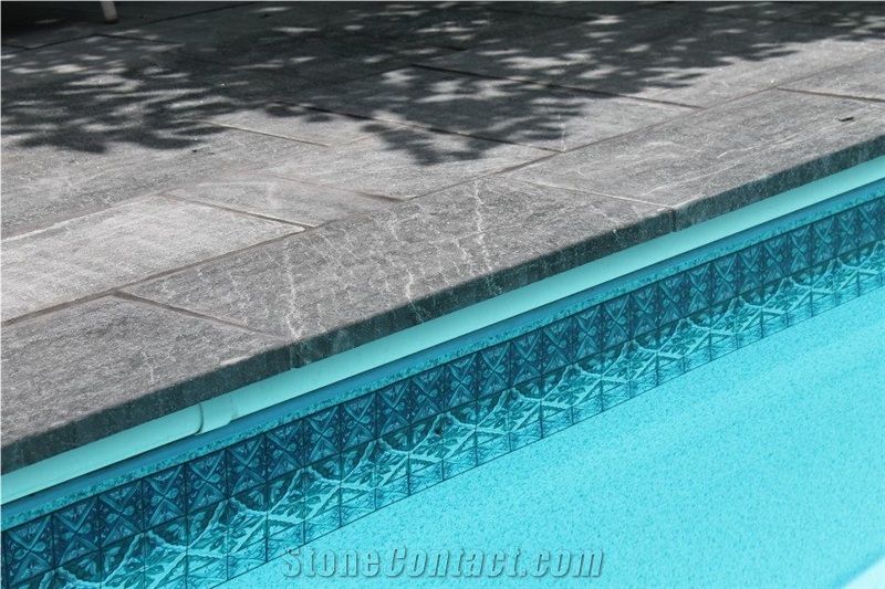 Church Hill Soapstone Pool Coping and Pattern Paver Kits