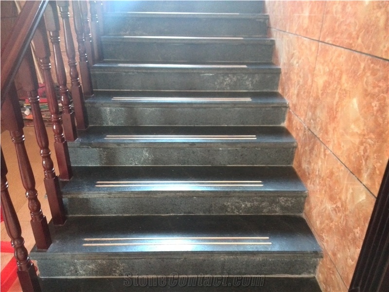 Black Granite Stairs, Black Stair Steps
