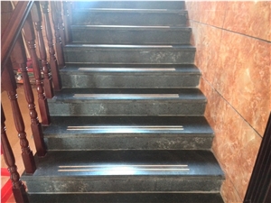 Black Granite Stairs, Black Stair Steps