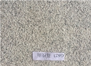 Bush Hammered G623 Granite Tiles, China G623 Flooring Tiles,G623 Grey Granite