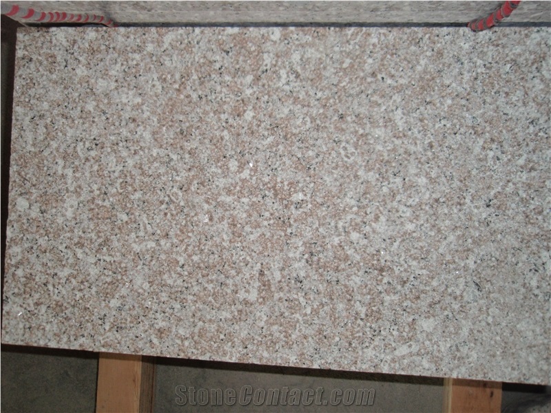 Bush Hammered G648 Granite Anti-Slip Stairs,Sahara Pink China Natural Stone Granite Steps Slabs & Tiles