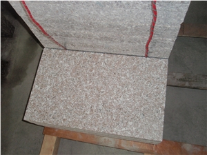Bush Hammered G648 Granite Anti-Slip Stairs,Sahara Pink China Natural Stone Granite Steps Slabs & Tiles