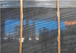 China Black Wood Vein Marble Tiles & Slabs,Ancient Wood Marble Polishing Slabs，Beautiful Marble Slabs&Tiles