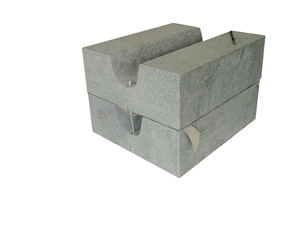 Customized Grey Flamed Granite Kerbstone,Side Road Paver