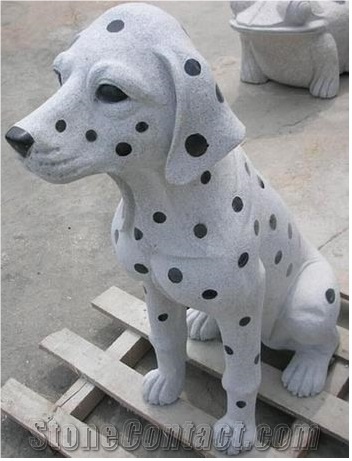 Grey Granite Dog Sculptuers,Granite Sculptuers,Outside Sculptuers