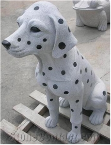 Grey Granite Dog Sculptuers,Granite Sculptuers,Outside Sculptuers