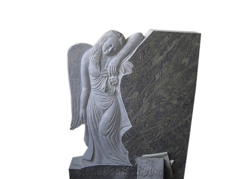Grey Gravestone,Engraved Tombstone,Heastone,Cemetery Monumenst,Wetsern Style,French Tombstone Design