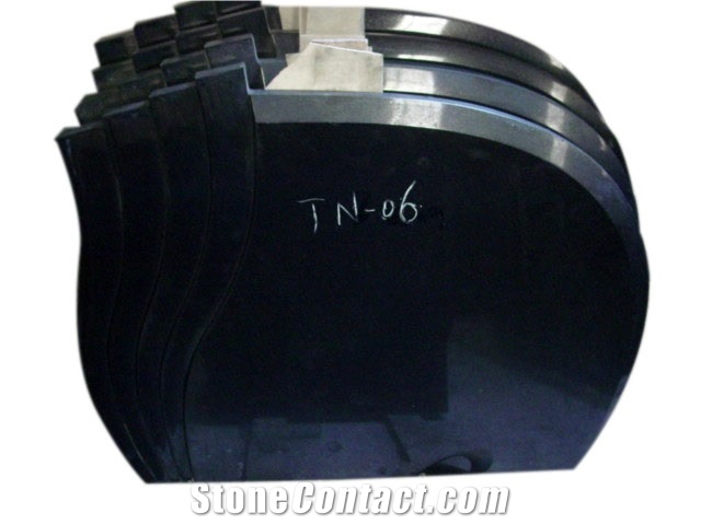 Poland Polished Granite Tombstone,Cemetery Tombstone,Own Factory China Black Granite Headstone,Cheap Single Headstone,Monument Black Engraved Tombstone,Hot Sale