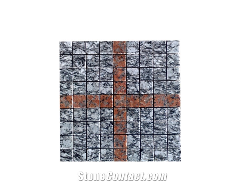 Polished Granite Mosaic Pattern,Hot Sale Chinese High Quality Grey Mosaic ,Hot Sale Pebble Mosaic,Floor Mosaic Wall Covering Mosaic Cheap Price