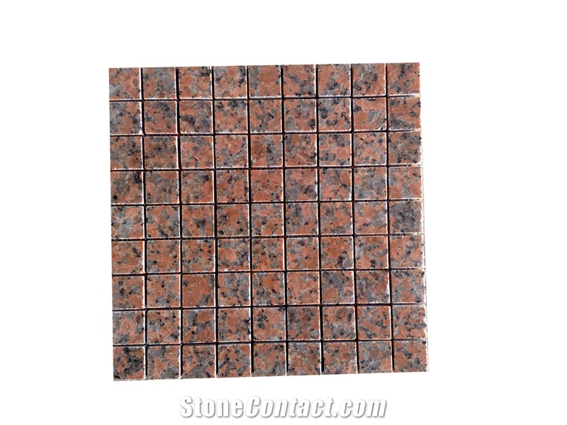 Red Granite Mosaic,Stone Mosaic,China Mosaic,Mosaci Tiles,