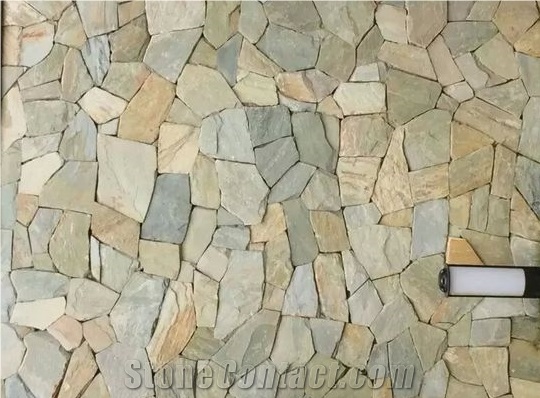 Slate Random Flagstone / Rusty Slate Flagstone / Landscaping Stones / Crazy Stone / Irregular Flagstone Landscape