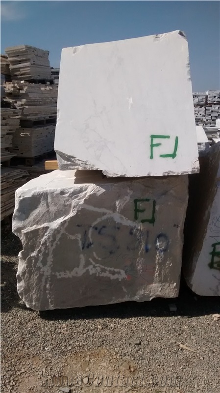 Bianco Carrara White Marble Block, Italy White Marble