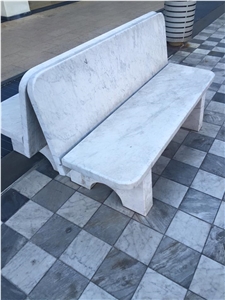 White Carrara Benches