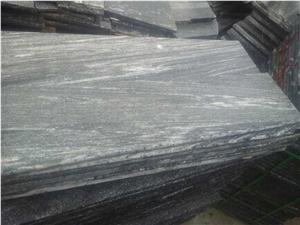 China Juparana Grey Granite, Landscaping Wood Vein Grey Granite Flamed Steps