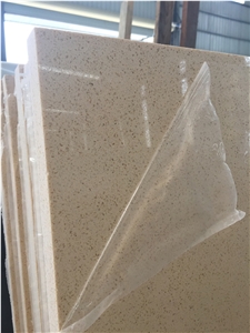 China Man-Made Beige Quartz Stone with Iso/Nsf Certificate