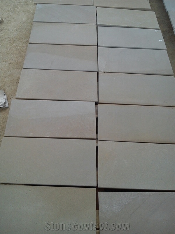Beige Sandstone Sawn Cut Tiles & Slabs Viet Nam