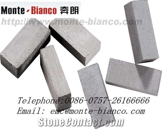 Monte-Bianco Diamond Segmented Saw Blade for Stone Cutting,Sintered Saw Blade Segment