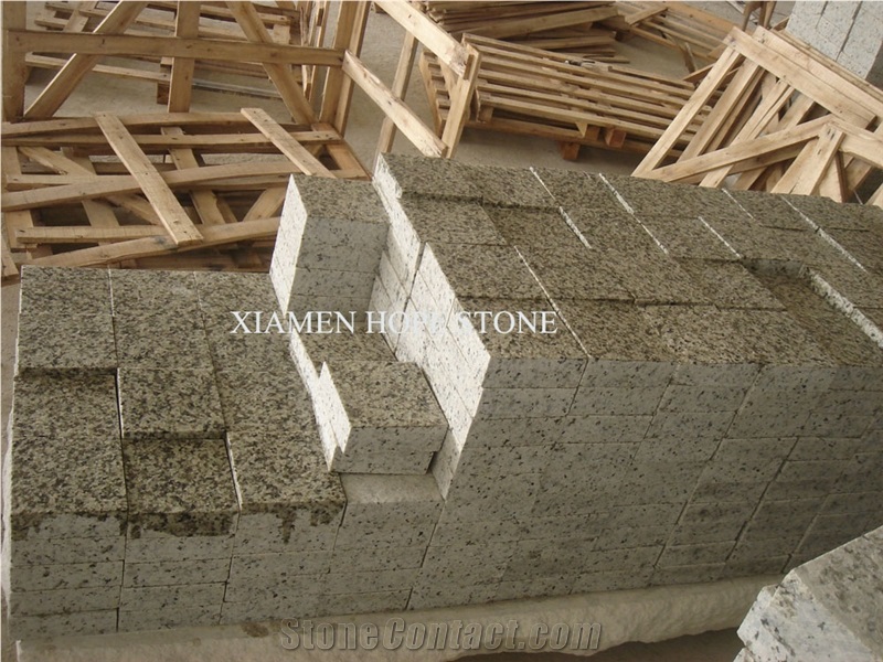 China Green Granite Cube Stone & Paver
