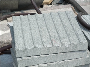 G603 Grey Granite Stripe Blind Stone Paving Pannels, G603 Granite Cube Stone & Pavers