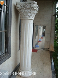 Hand-Carved Marble Column