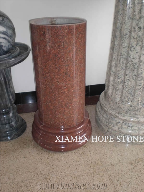Red Granite Column