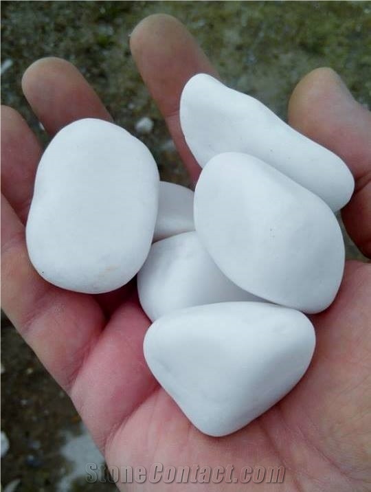 White Marble Peble Stone Greece