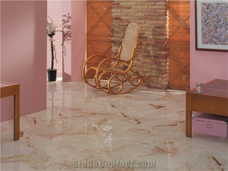 Polyetta Rosalia Marble Tiles, Beige Marble Flooring Tiles