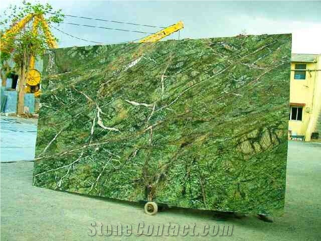 Rainforest or Bidaser Green Marble,Rain Forest Green Marble Slabs India