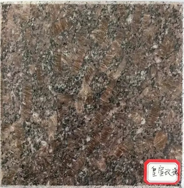 Royal Rose Granite Slabs & Tiles, China Brown Granite