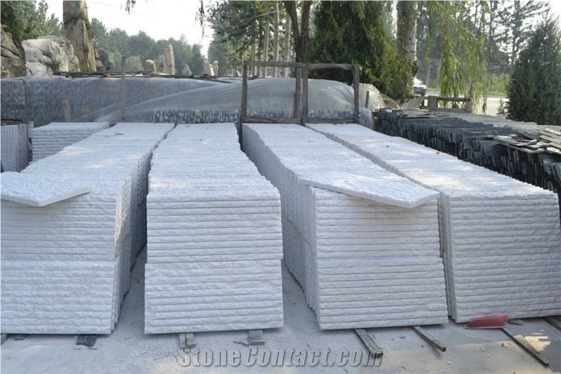 Scratch Wall Cladding Tile & Slab-White Quartize Facadechina Quarry Owner, White Quartize Quartzite