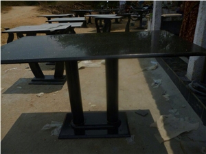 Custom Product Black Galaxy Granite Tables