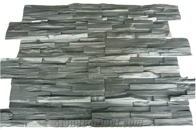 Stone Veneer/Black Slate Wall Panel/Silver Grey Slate Panel