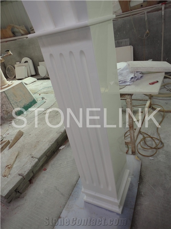 Slco-005,White Artificial Stone Column,Roman Column and Pillar